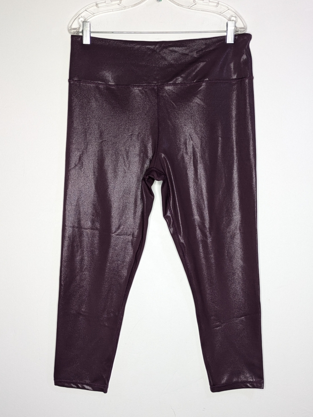 Zyia Shimmer Purple Workout Gym Exercise Leggings 20